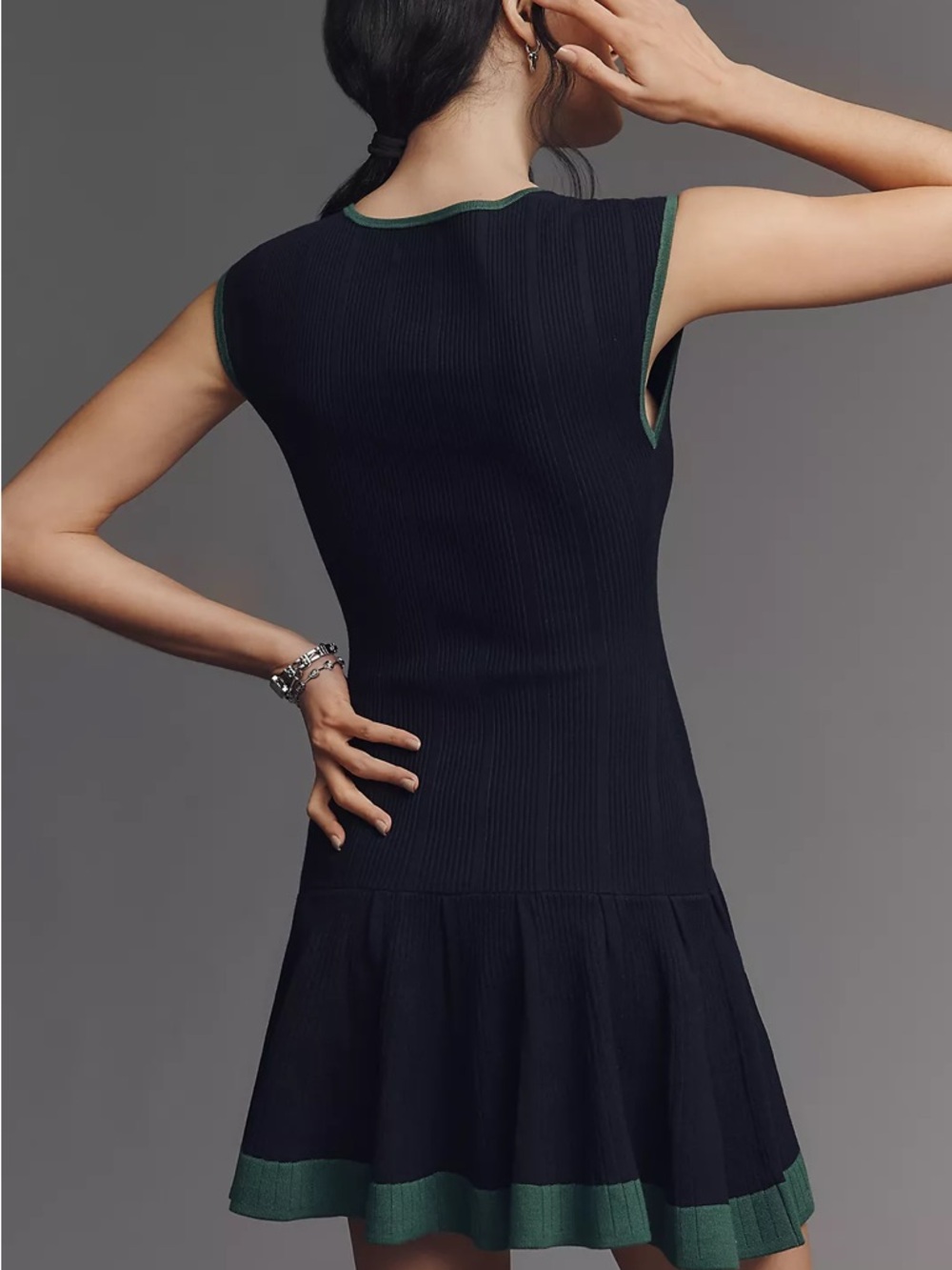 Maeve Beca Ribbed Mini Dress - Picture 2 of 5